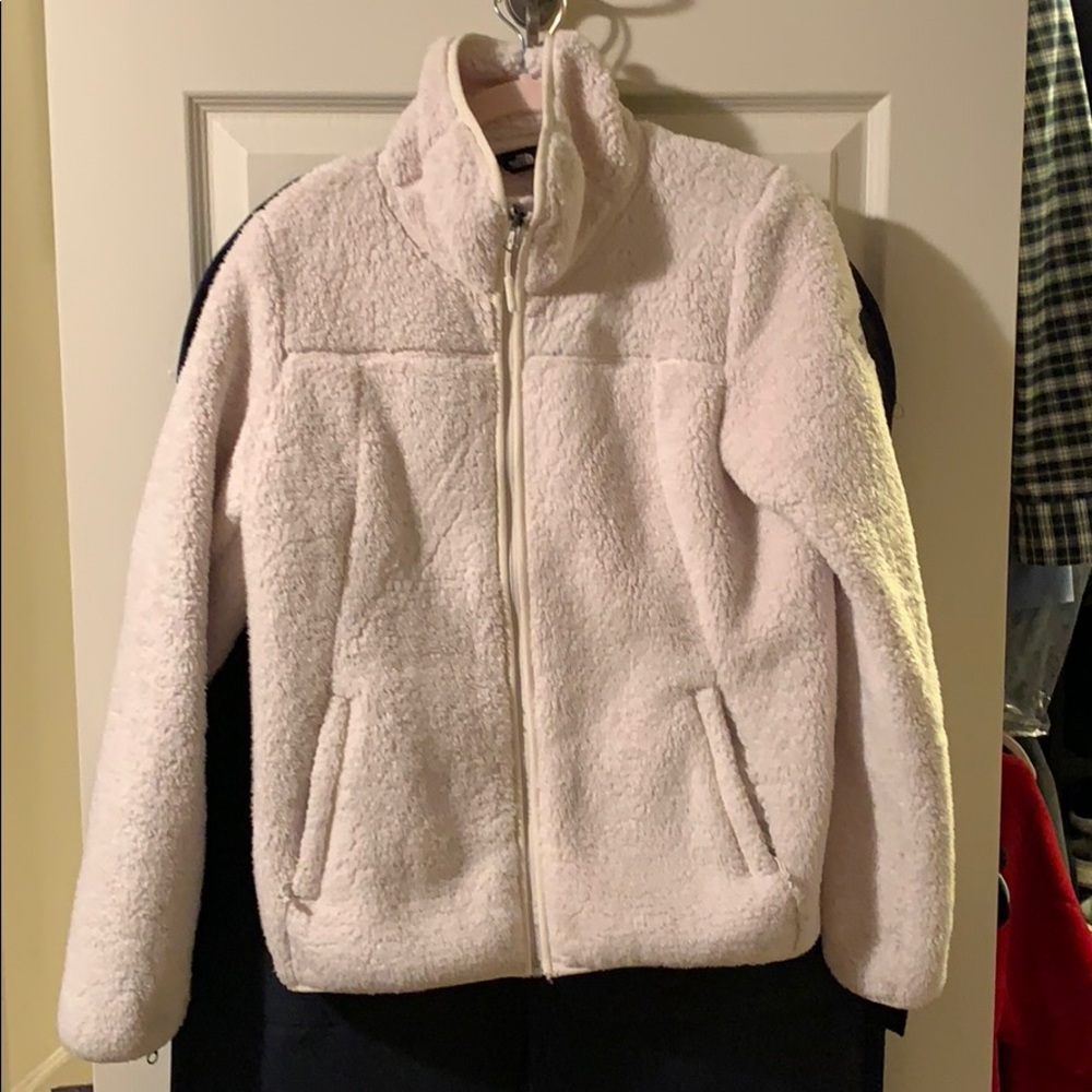North face white fleece